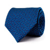 The Classic Geometry Blue Duchesse Silk Tie