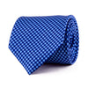 The Geometric Elegance Blue Duchesse Silk Tie