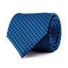 The Micro Floral Blue Duchesse Silk Tie
