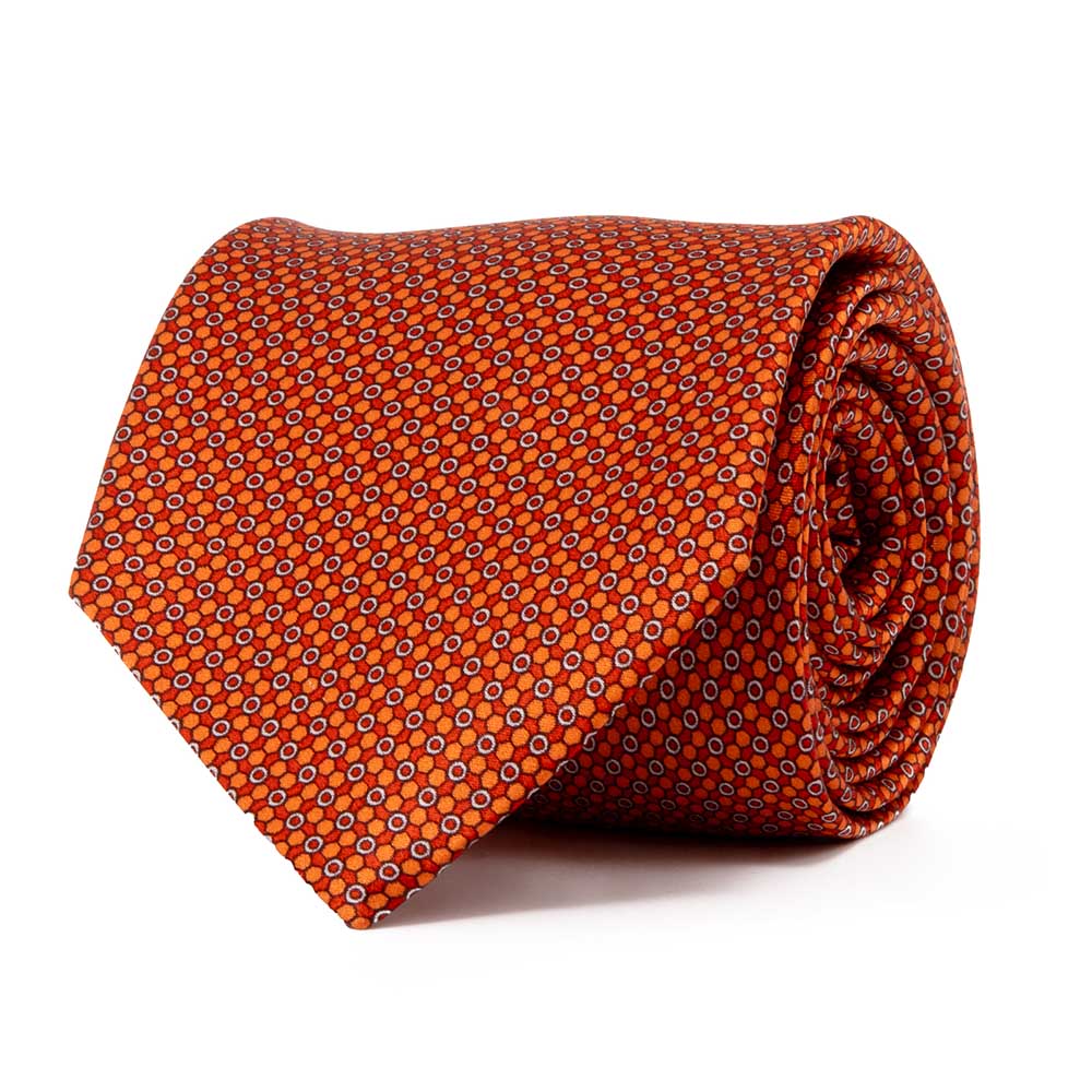hermes ties orange