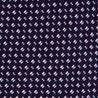 Blue Micro Geometric Motif Woven Silk Tie