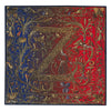 Medieval Monogram Letter Z Red and Blue Silk Pocket Square