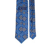 Royal Blue Macro Medallion Motif Satin Silk Tie